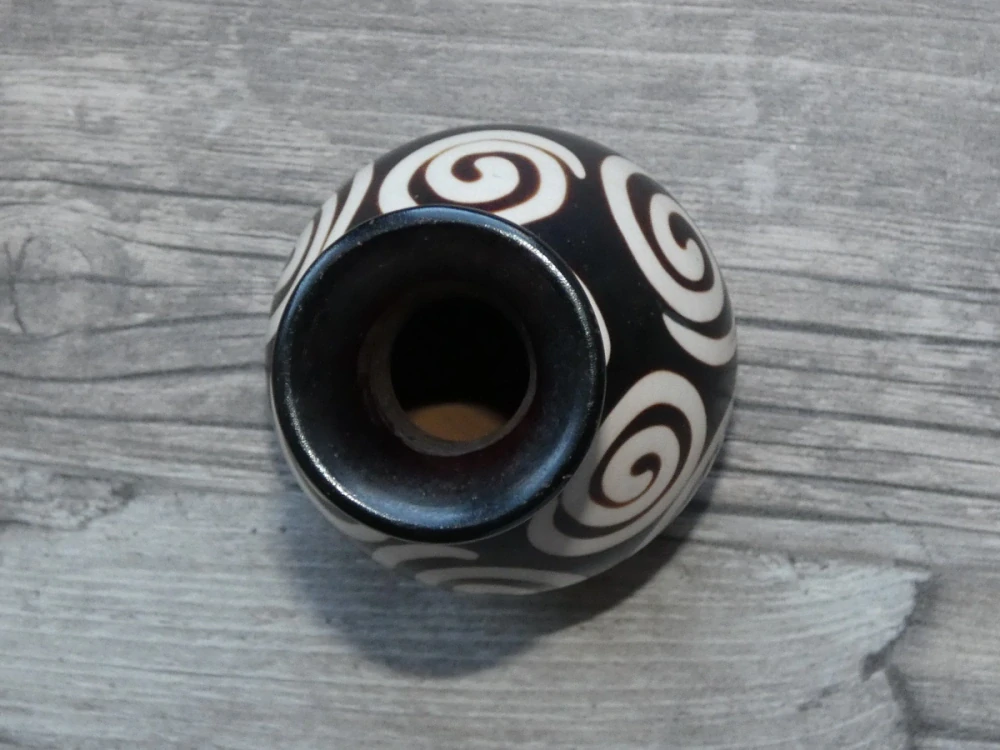 Dekorativní váza mini (spirály, 11 cm)