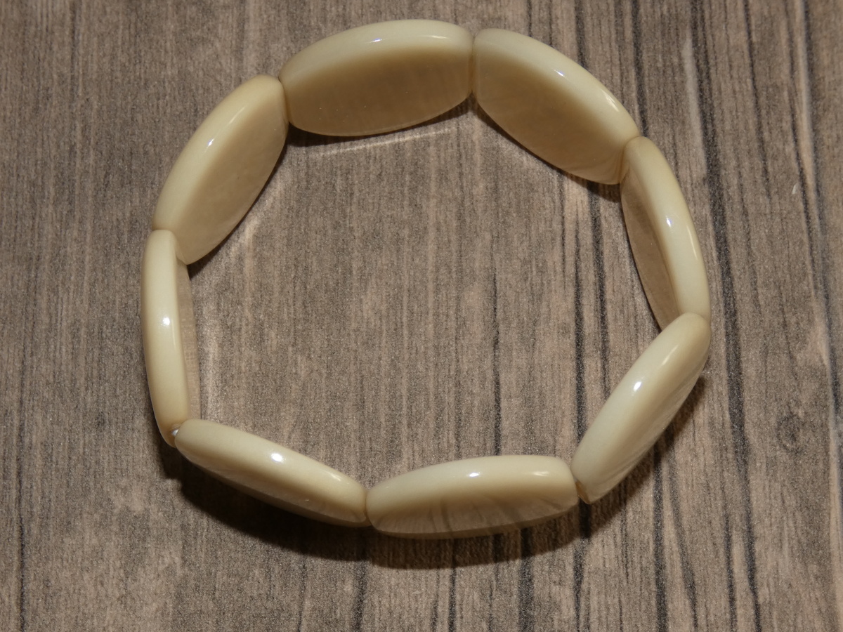 Náramek tagua (přírodní, kolečka)