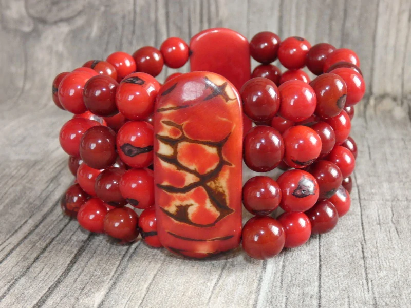 Náramek tagua (tagua a acai)