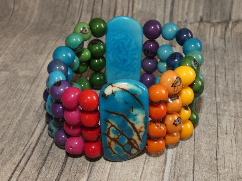 Náramek tagua (tagua a acai II)