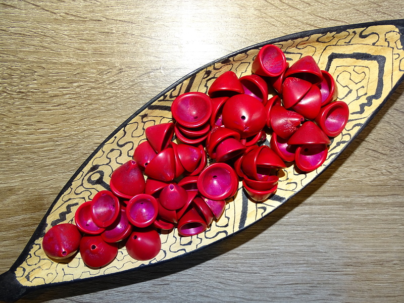 Čepičky palmitos (červenorůžové)