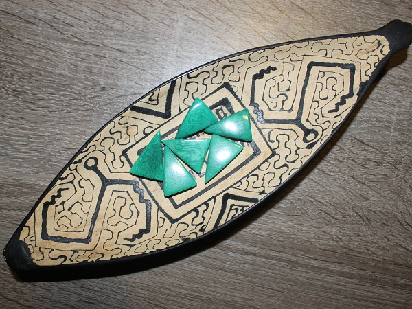 Tagua trojúhelník (skrz, aqua)