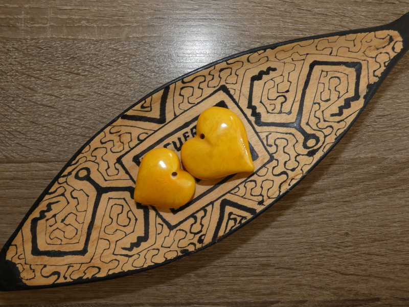 Tagua srdíčko (buclaté, žluté)