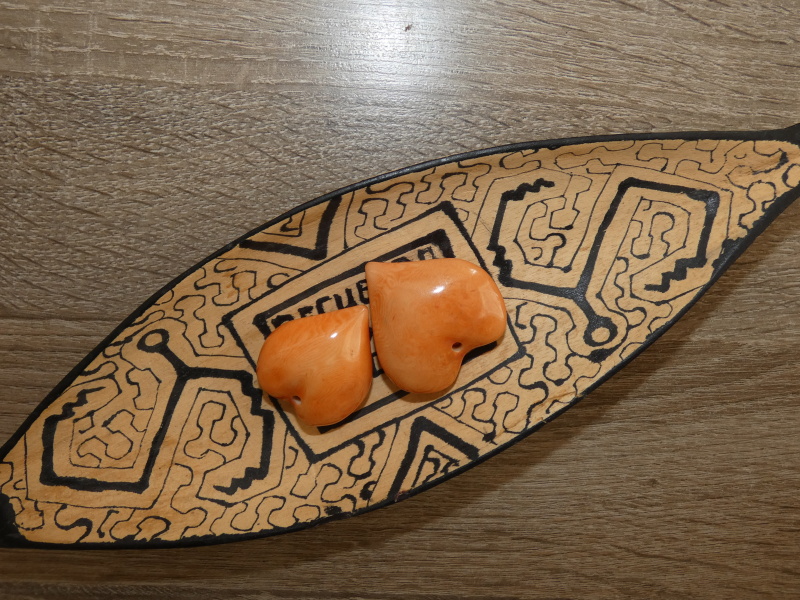 Tagua srdíčko (buclaté, světle oranžové)