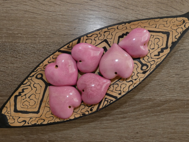 Tagua srdíčko (buclaté, světle růžové)