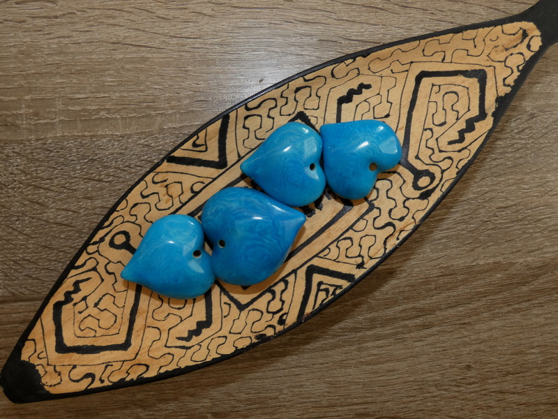 Tagua srdíčko (buclaté, tyrkysové)