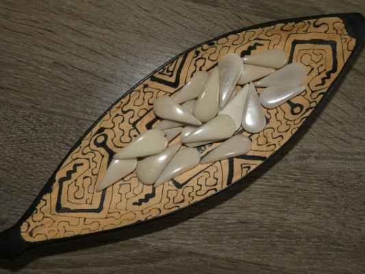 Tagua slzička (skrz, bílá)