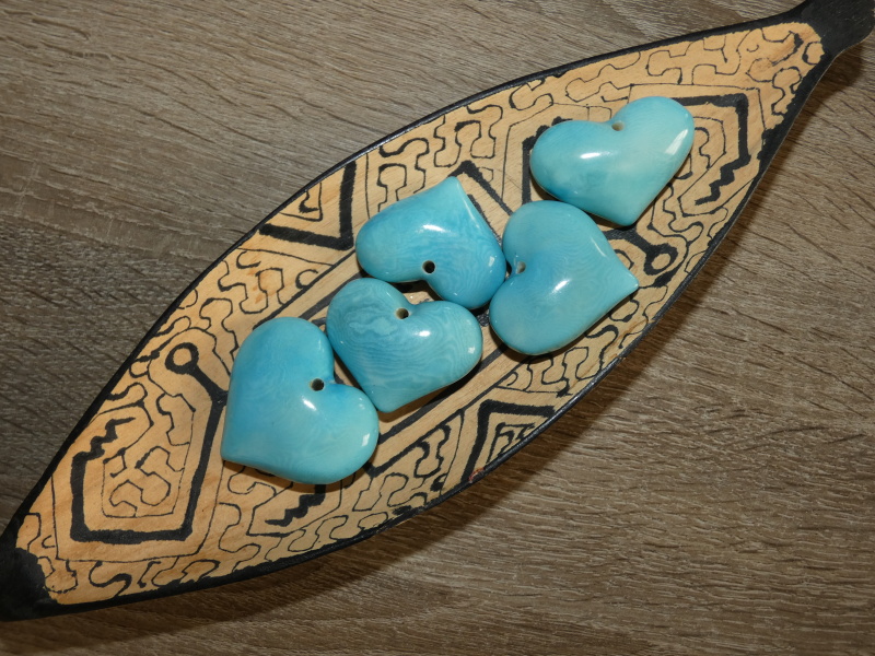 Tagua srdíčko (buclaté, bledě modré)