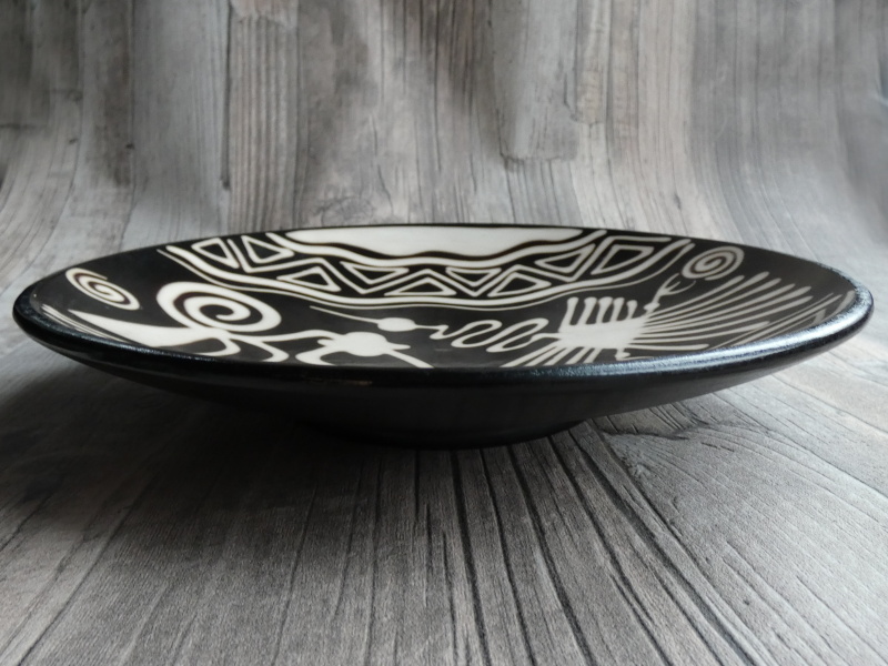 Dekorativní talíř velký (opice a kolibřík, 25 cm)