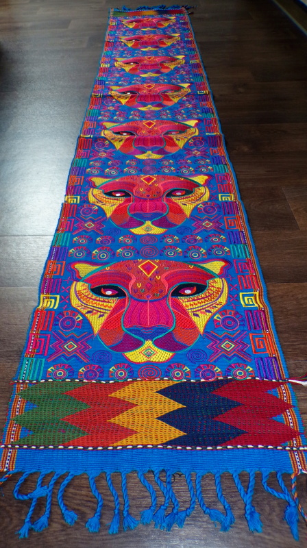 Běhoun Guatemala (jaguár, tyrkysový, 43x245 cm)