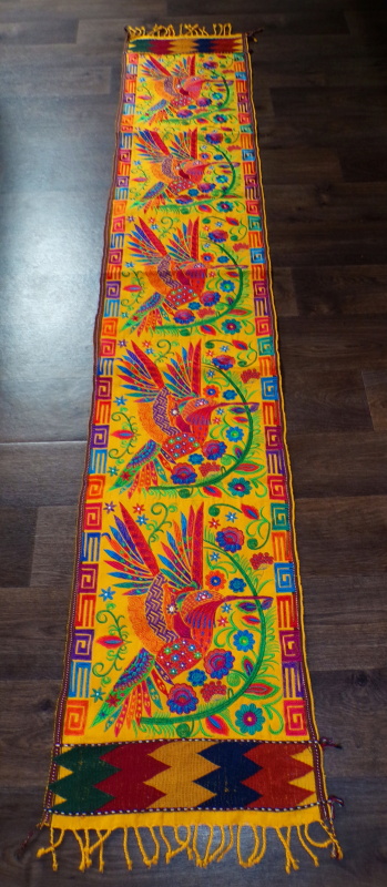 Běhoun Guatemala (kolibřík, žlutý, 44x240 cm)