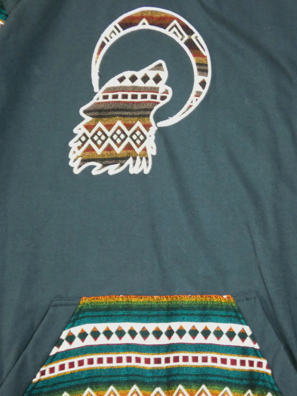 Mikina II (vlk, tmavě zelená, Ekvádor, L)