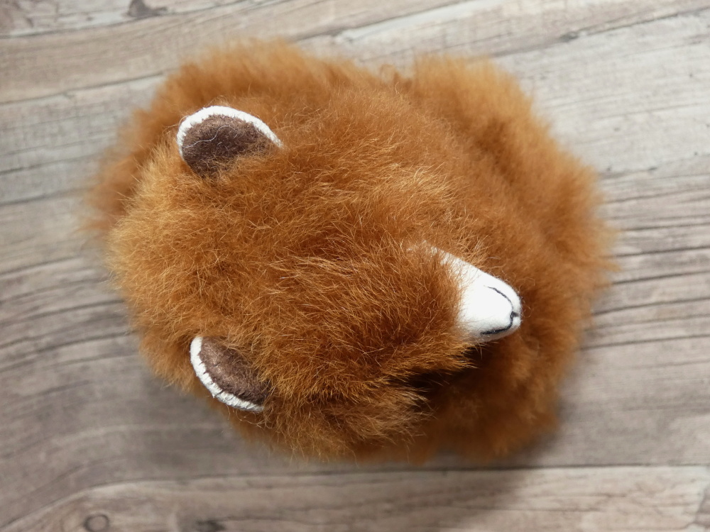 Dekorační lama z lamí vlny (velká, hnědá) 