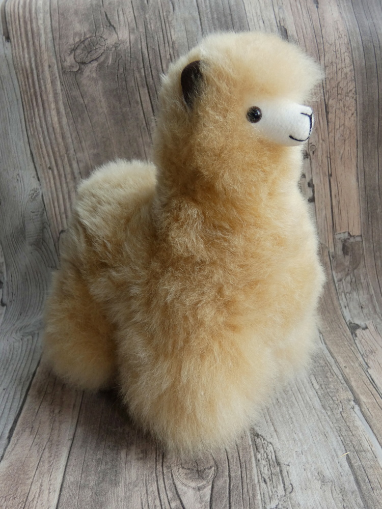 Dekorační lama z lamí vlny (velká, béžová) 