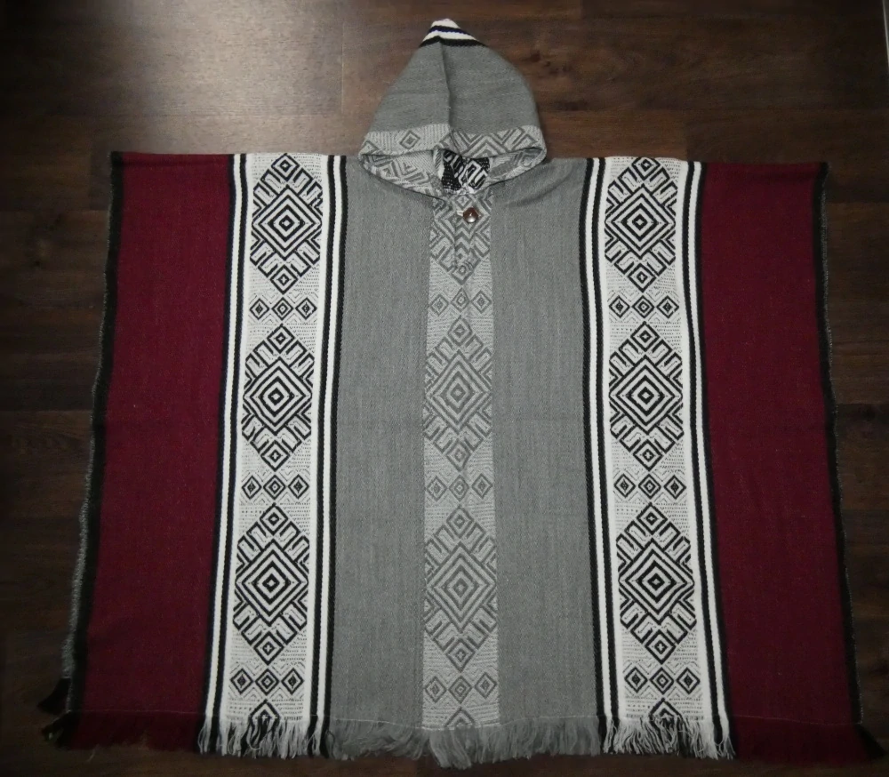 Pončo (lamí vlna, Ekvádor, jednoduché III)