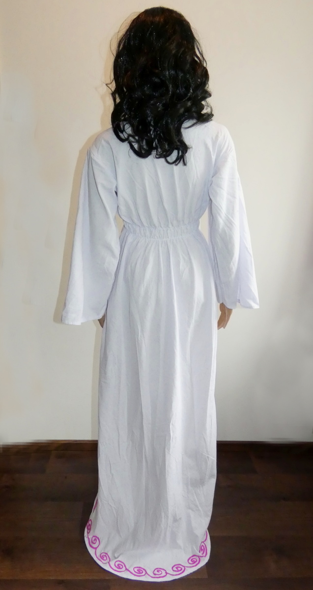Šaty hodně dlouhé (bílé, M/L)