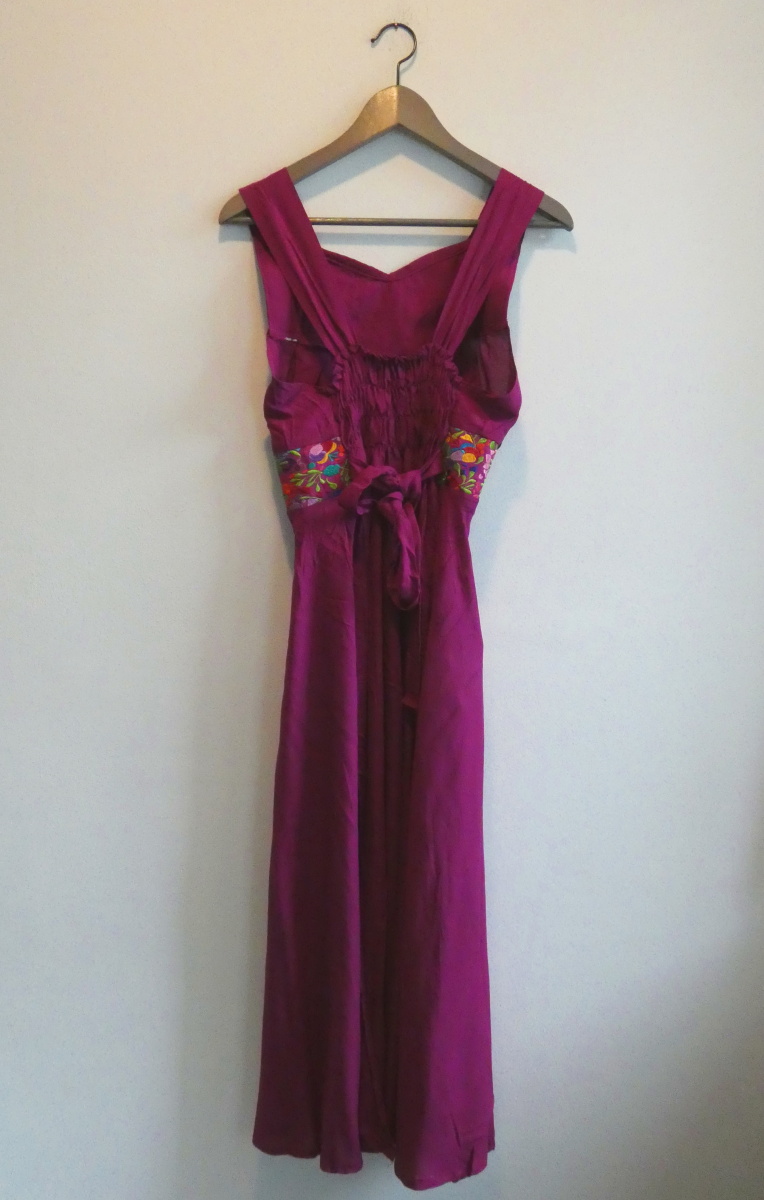 Šaty květinky (fialové, S/M)