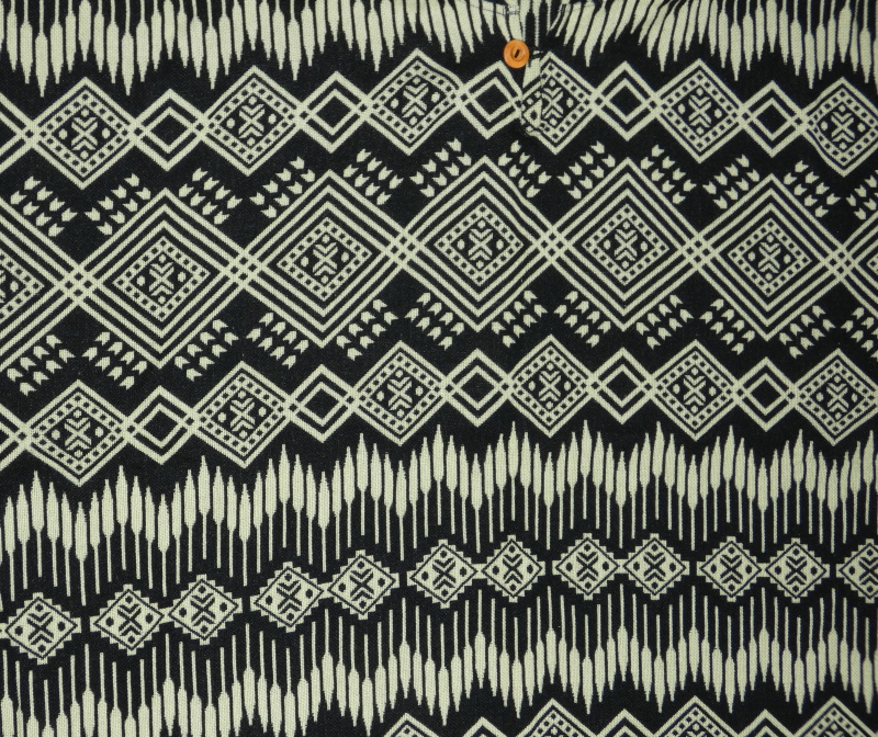 Pončo (lamí vlna, Ekvádor, černobílé II)