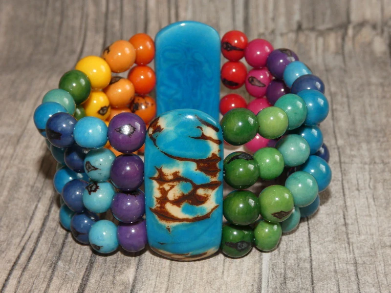Náramek tagua (tagua a acai II)