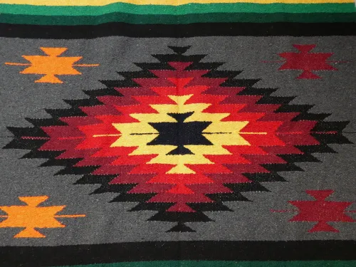 Deka vzor (tmavě šedá)