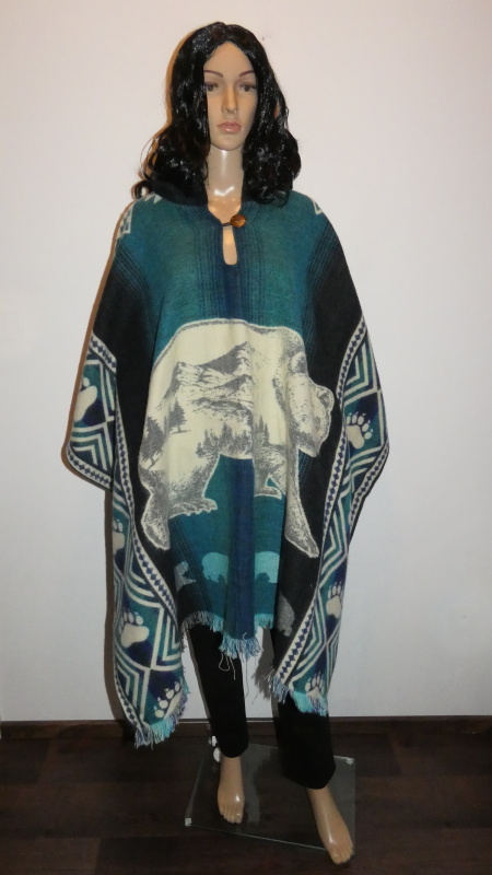 Pončo (lamí vlna, Ekvádor, medvěd II)