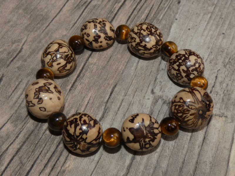 Set náhrdelník a náramek (tygří oko)
