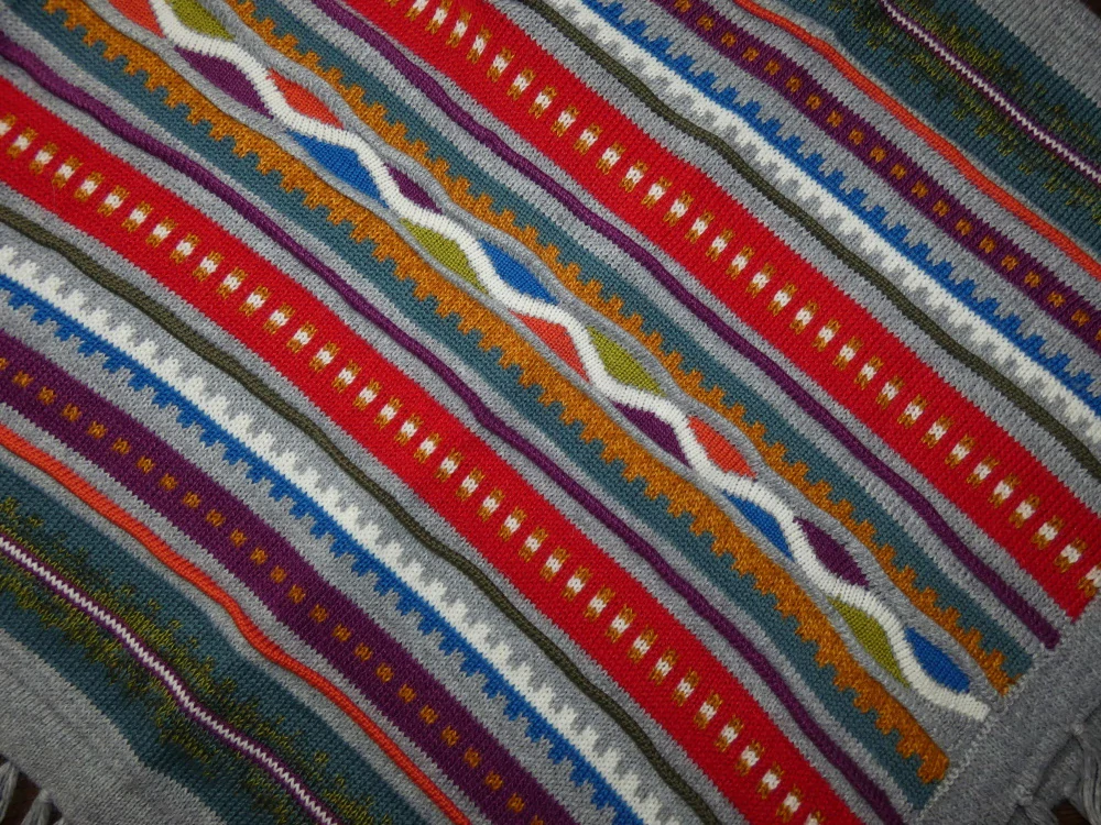 Pončo (50% lamí vlna, šedé)