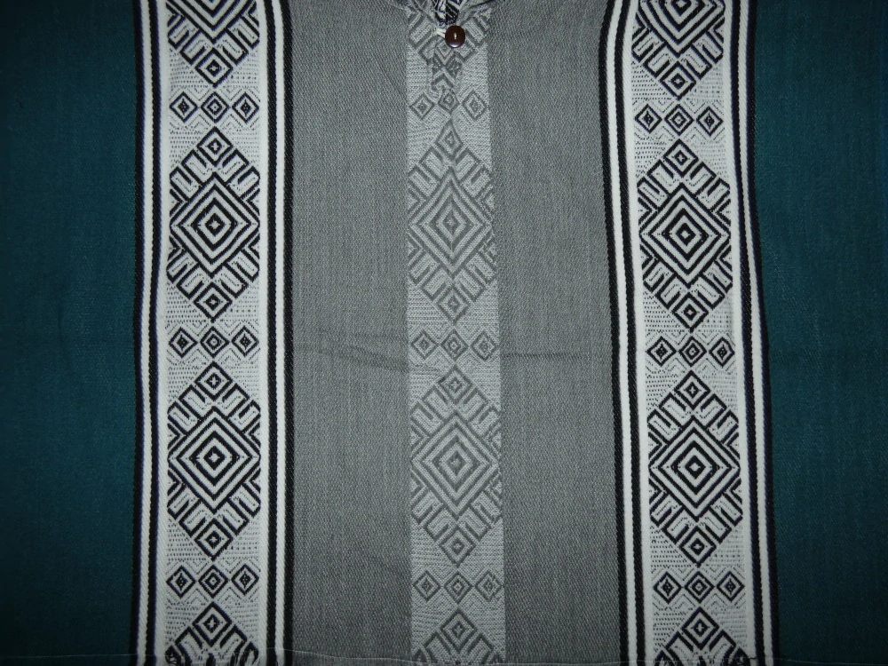 Pončo (lamí vlna, Ekvádor, jednoduché IV)