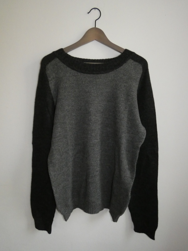 Svetr 100% lamí vlna (pánský, šedý, L)