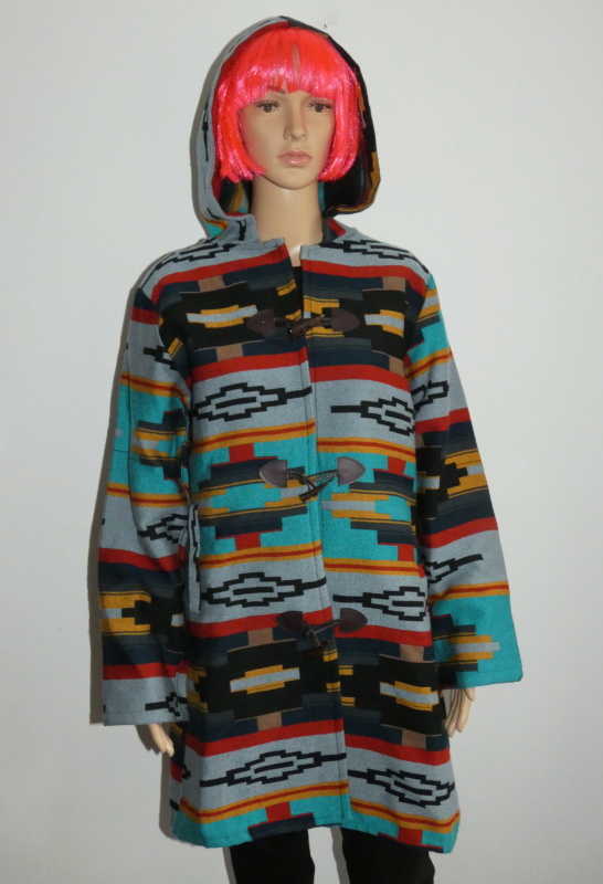 Mikina dlouhá/kabát IV (lamí vlna, Ekvádor, M)