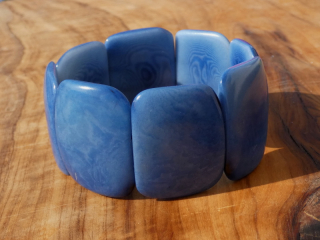 Náramek tagua (světle modrý)