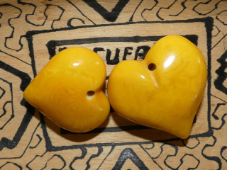 Tagua srdíčko (buclaté, žluté)