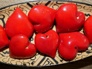 Tagua srdíčko (buclaté, červené)
