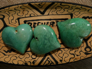 Tagua srdíčko (buclaté, aqua)