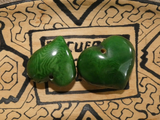 Tagua srdíčko (buclaté, zelené)