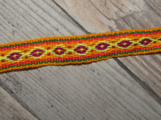 Pásek/lem (žlutý, 1,5 cm, 1 m)