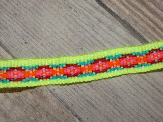 Pásek/lem (svítivě zelený I, 1,5 cm, 1 m)