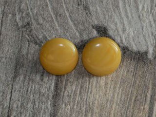 Náušnice tagua (malé, zapichovací, žluté)