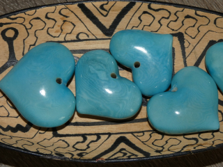 Tagua srdíčko (buclaté, bledě modré)