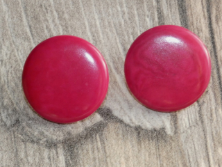 Náušnice tagua (zapichovací, růžové)