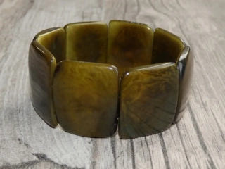 Náramek tagua (olivový)
