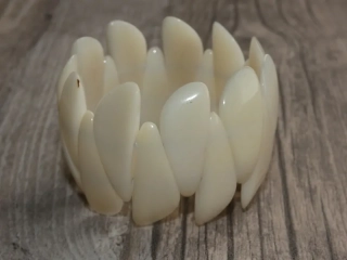Náramek tagua (úlomky, přírodní)