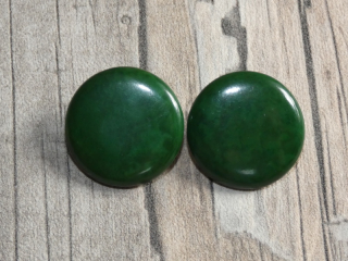 Náušnice tagua (zapichovací, tmavě zelené)