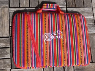 Pouzdro na notebook (střední, červené I) 