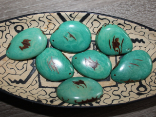 Tagua - placka (aqua)