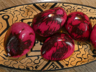 Tagua - maxikorálek (růžový - kresba)