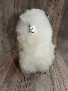 Dekorační lama z lamí vlny (velká, bílá) 