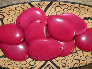 Tagua - placka (bez kresby, růžová)