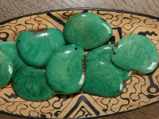 Tagua - placka (bez kresby, aqua)
