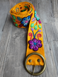 Pásek vyšívaný (žlutý)